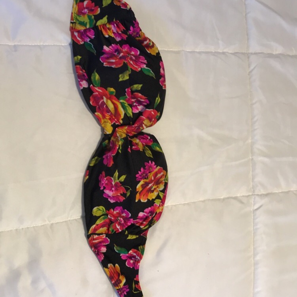 Victoria secret floral bandeau bathing suit top